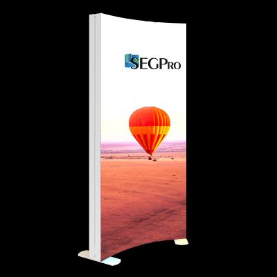 China Customized luxury factory large size advertising fabric led frameless curved seg lightbox for sale