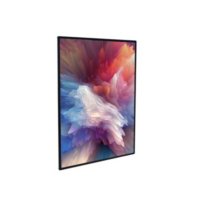 China Luxury Wall Mounted Mini A4 Size Acrylic Led Slide-in Frame Light Box Flash Menu for sale