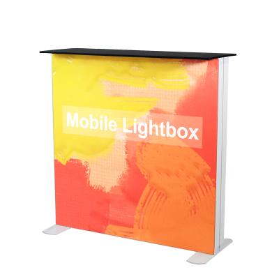 China Luxury Portable Automatic SEG LED Advertising Frame Poster Light Box Counter For Expo 2020 for sale