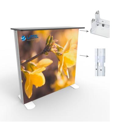 China Luxury Portable Aluminum Trade Show Promotion Show Removable Fabric Counter Printing On Sale for sale