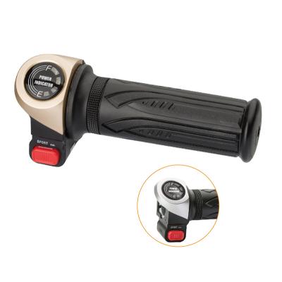 China Electric Bikes Scooter Motorcycle Parts Electric Battery Indicator Twist Throttle With Buttons for sale