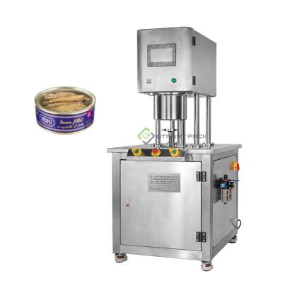 China Food Manual Nitrogen Gas Can Sealer For Clear Pull Top Can Sealing Machine for sale