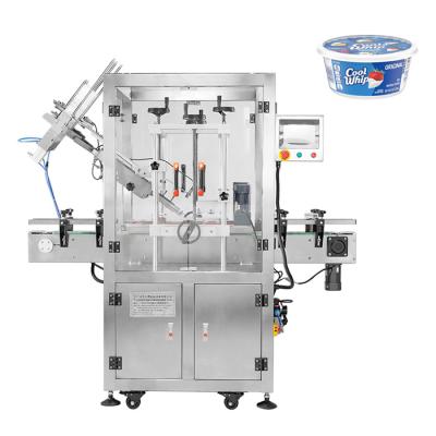 China Beverage PET Can Snap Cap Machine Plastic Tub Lid Capping Machine for sale