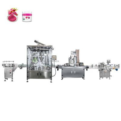 China Automatic Food Fruit Juice Powder Filler Packaging Line Dry Herbs Powder Line for sale