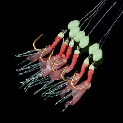 China Luminous Simulation Luminous Rubber Soft Shrimp Shrimp Hook String Fish Amazon Maruishi Shrimp String Hook for sale