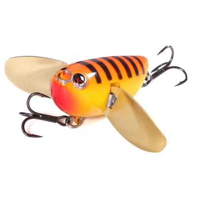 China Insect Bait 6Cm/12.5G Topwater Lie Waggler Floating Snap Lure Hooks Hard Insect Bait Thruster Fishing Lures for sale