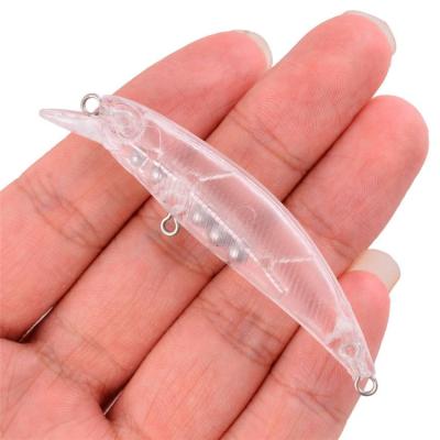 China Factory direct sales hot sale ABS plastic lure bodies fishing lure white lure unpainted for sale