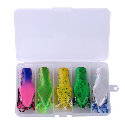 China ABS Colorful Body Plastic Frog Lure Jumping Hollow Frog Lure Soft Plastic Lure For Fishing for sale