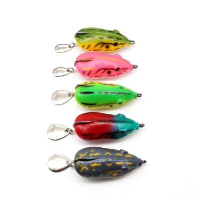 China ABS Pescaria Supplying SoftLure Artificial Plastic Fishing Frog Lure PESCA Hollow Body Frog Lure for sale