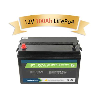 China Lithtech Lifepo4 BMS Lithium Ion Battery 12v Lithium Battery Pack 12v 24V 48v 100ah 120ah 150ah 200ah 300ah ABS Lifepo4 for sale