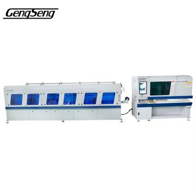 China High quality fiber laser pipe automated loading cutting machine for metal steel tube cnc pipe automatic laser cutting for sale