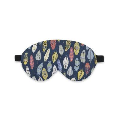 China Casual Feathers in the Sea Design Custom Sleepmask for sale