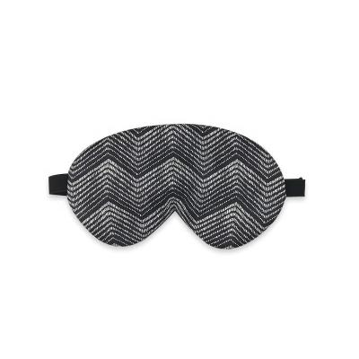 China Casual Minimalist Wavy Line Design Eco Silk Eyemask For Sleep for sale