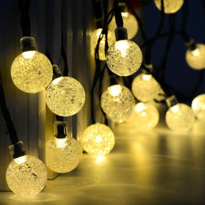 China Outdoor Led White Beads Holiday Christmas Garden String Lights Wholesale for sale