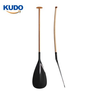 China 2019 Length Carbon Bend Shaft OC Paddle Customized Wood Canoe Paddle Carbon Fiber Hybrid Blade Carbon Fiber Canoe Paddle for sale