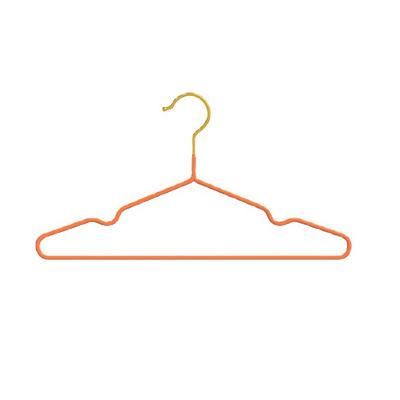 China Wholesale Household Metal Hanger Bold Non-Slip Hanger Household Seamless Plastic Coated Metal Wet and Dry Dual Use Adult Clothes Hanger for sale