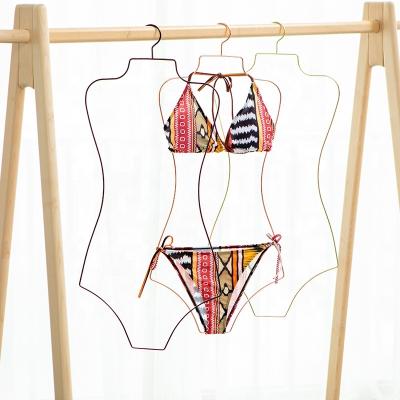 China High Quality Metal Hanger Swimwear Hanger Bikinis Body Shape Hangers For Bikini for sale