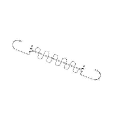 China 2022 new arrival minimalist folding hangers to stretch non slip hooks clothes wire metal hanger for clothing for sale