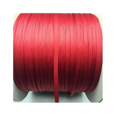 China Flame Resistance 13mm Cable Management Sock Storage Bag Red Rope for sale