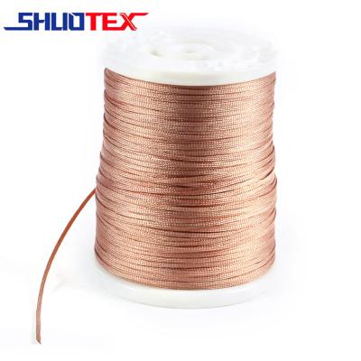 China External Protection And Embellishment Harness Nudity Brass Copper Wire Braided Mesh Tube Expandable Braided Cable Sleeve for sale