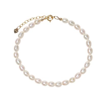 China Free Sample Small Pearl Bracelet Graceful Real Bracelet Haiyang Gold Adjustable Pearl Bracelet for sale