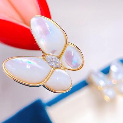 China CLASSIC Hai yang stud earring pearly butterfly with pearl earrings stud natural freshwater pearl earrings for sale