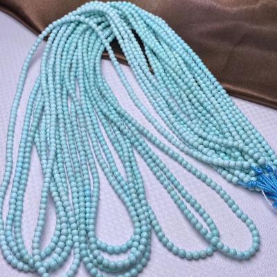 China None Natural Genuine Gemstone Jewelry Beads Turquoise Stones Rosary Bead Chain Prices For Jewelry Making for sale