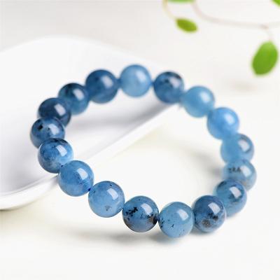 China FASHIONABLE Natural Blue Green Crystal Gemstone Bracelet Jewelry Bangles Blue Green Stone Bead for sale