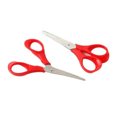 China Safety With Color Draw Blanket Student Craft School Stationery Wholesale Hot Scissors With Plastic Handle for sale