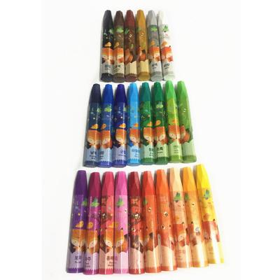 China Write Smoothly Non-Toxic Assorted Colors Wax Crayons Kids Painting Oil Drawing Pastels for sale