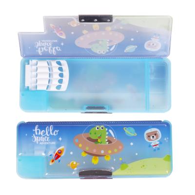 China Fashionable Business Novelty Gift Pencil Case OEM Style School Office Plastic Promotion For Girl Pencil Case for sale