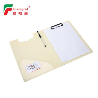 China vigorous & Eco - Friendly High Quality Waterproof A5 Clipboard Size Double Sided Clip Board Folder With Pocket for sale