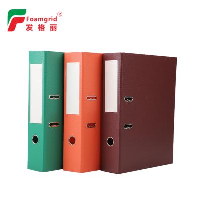 China Heavy Duty Premium File Storage Lever Arch File Folder 3 Colors Office School PVC Expanding Folders for sale