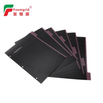 China Eco-friendly Plastic Tab Index Divider Paper Cards Classification Of A4 Size Quality Office Supplies 3 Hole Folder for sale