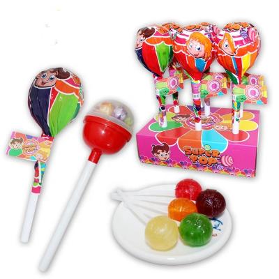 China OEM Natural Halal Funny Giant Lollipop Inside 8 Small Lollipops for sale