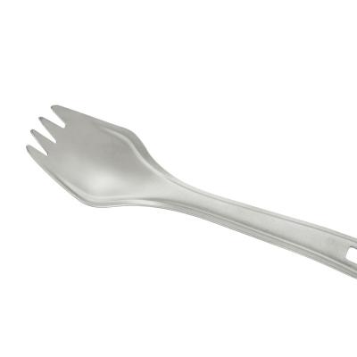 China Lightweight Titanium Camping Accessory Customized Titanium Spork Modern Spork for sale