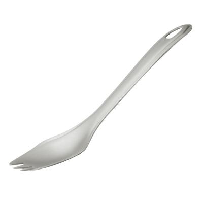 China Lightweight Camping Cutlery Camping Accessories Spork Spoon Utensil Cozinh Spork OEM ODM Viable Titanium Multifunctional Cutlery for sale