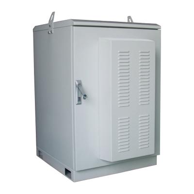 China Galvanized steel sheet or according to customer requirements outdoor battery cabinet with air conditioner, IP55 telecommunication base station power battery backup cabinet for sale