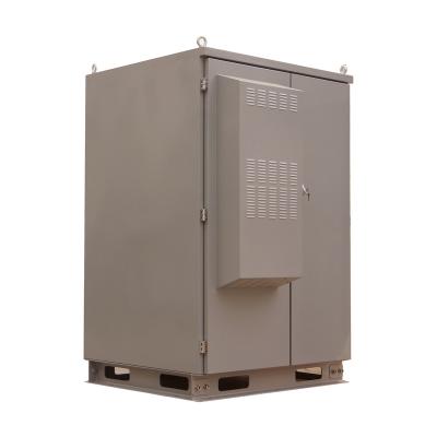 China Galvanized Steel Photovoltaic Power Storage Battery Cabinet With Heat Exchanger For Heat Dissipation for sale