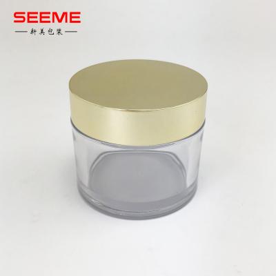 China Personal High Quality Empty Clear Cosmetic Skin Care Plastic Cream Jar 100g Skin Care Packaging Large Jars for sale