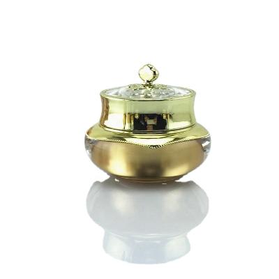 China Crown 5g10g15g30g50g Eye Face Cream Cosmetic Container High Quality Acrylic Jars Set for sale