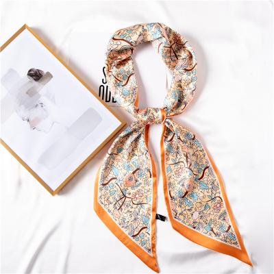 China Fashion Brand Silk Narrow Star Design Silk Narrow Design Long Hair Twillies Slik Long Hair Twillies Slik Scarf For Women for sale