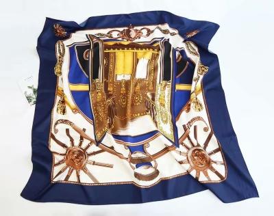 China Fashion design, modern and classic beautiful stain scarf, good export quality place silk scarf for sale