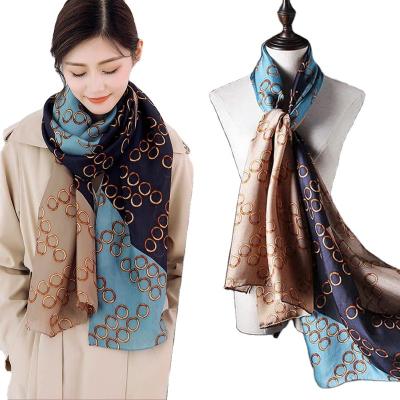 China Fashion new arrivals high quality silk scarves look good for women scarf beach silk shawl for sale