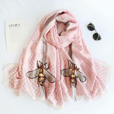 China Fashion luxury luxury ladies scarf ladies shawl soft women silk scarf beach shawl for sale