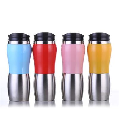 China Sustainable Hot Sale 14 Ounce Portable Outdoor Wide Mouth Vacuum Flasks 500ml Water Bottle for sale