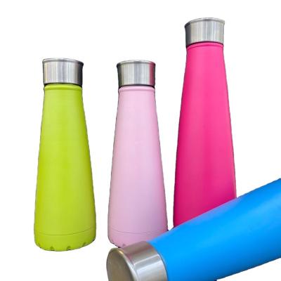 China sus 304 coke bottle vacuum cup pyramid new stainless steel viable sports water bottle hot second generation for sale