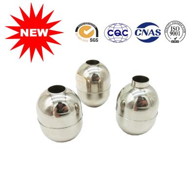 China 80*50mm Threaded Metal Ball Float , 316L Steel Automation Valve Float for sale