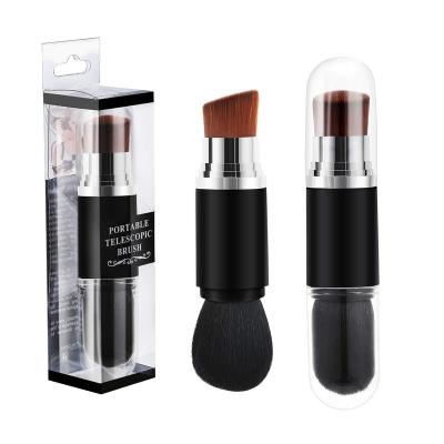 China For Face Beauty Cosmetic Makeup Minerals Powder Brush Double Ended Retractable Makeup Brush for sale