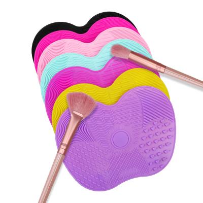 China Reusable Silicone Makeup Brush Cleaner Pads Cosmetic Make Up Wash Brush Cleansing Remover Scrubbe Boa Mat Soft Foundation Makeup Brush for sale